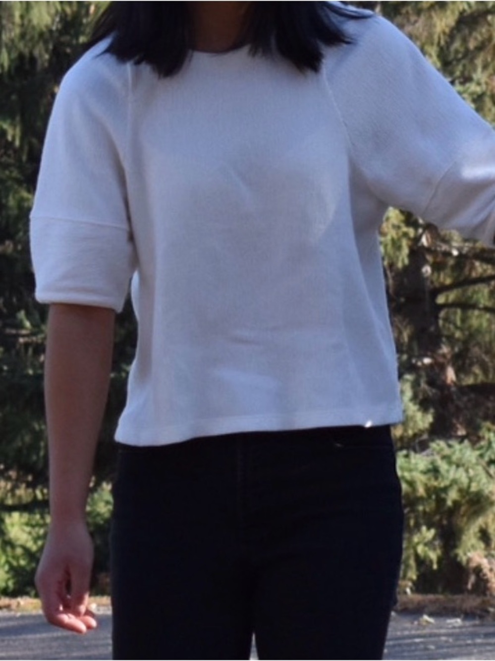 Madewell Ivory Textured Top XS